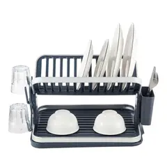 GENERICO - Secaplatos Escurridor 2 Niveles Plegable Spazio 49x34cm