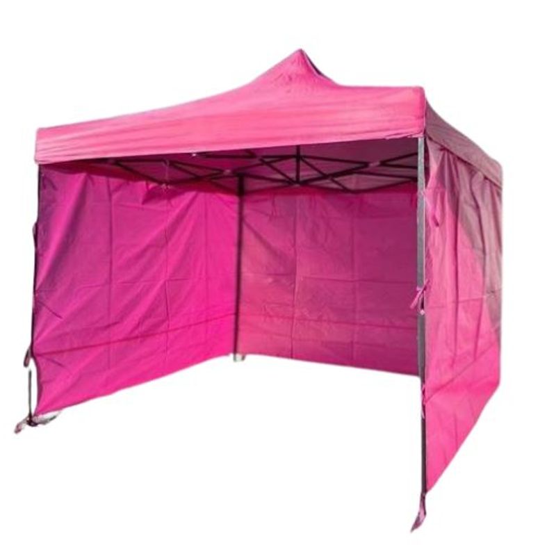 GENERICO - Toldo Plegable Araña Carpa y Laterales 3x3 Fucsia