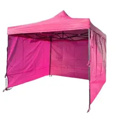 GENERICO - Toldo Plegable Araña Carpa y Laterales 3x3 Fucsia