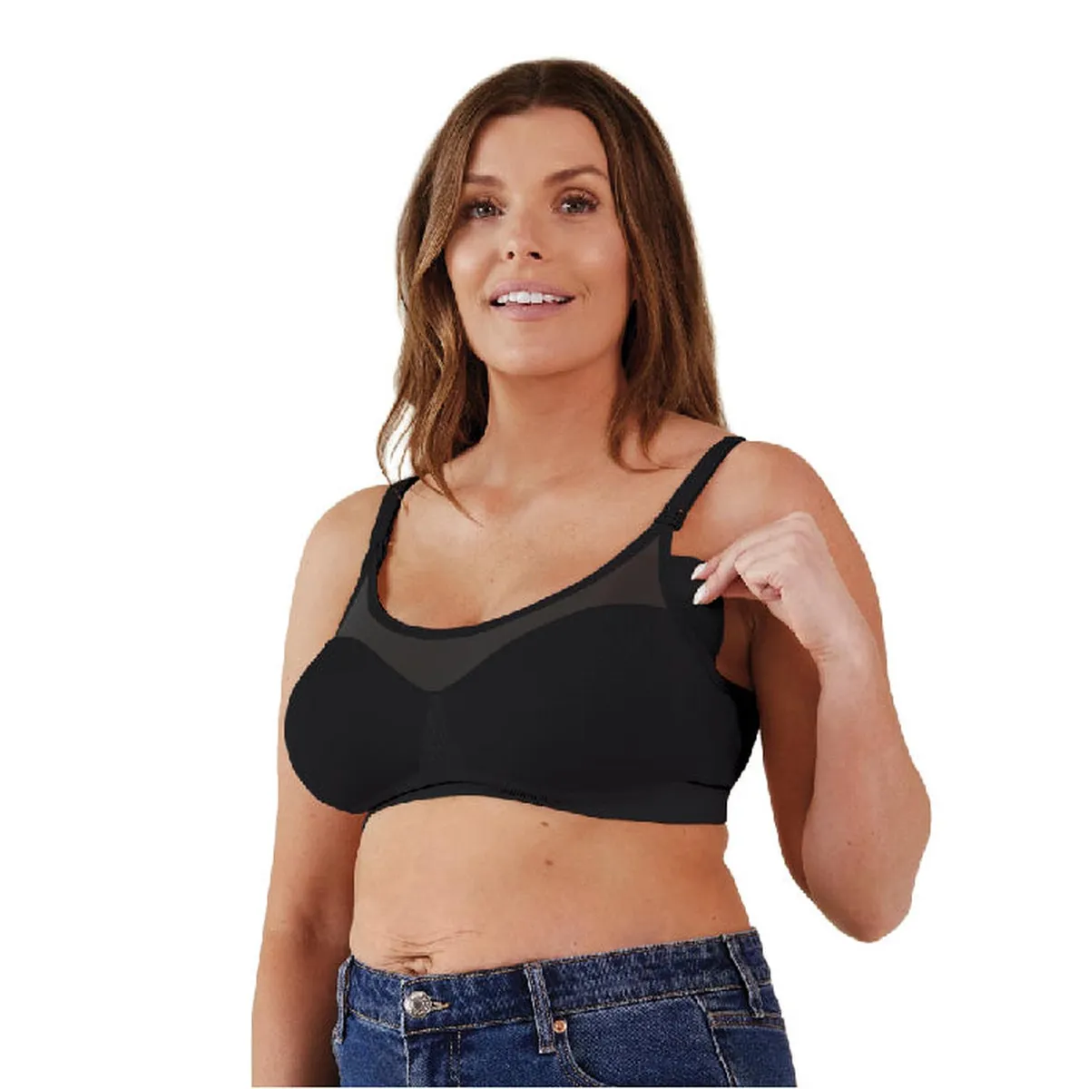 BRAVADO - Sostén de Lactancia Body Silk Sheer Negro - Negro