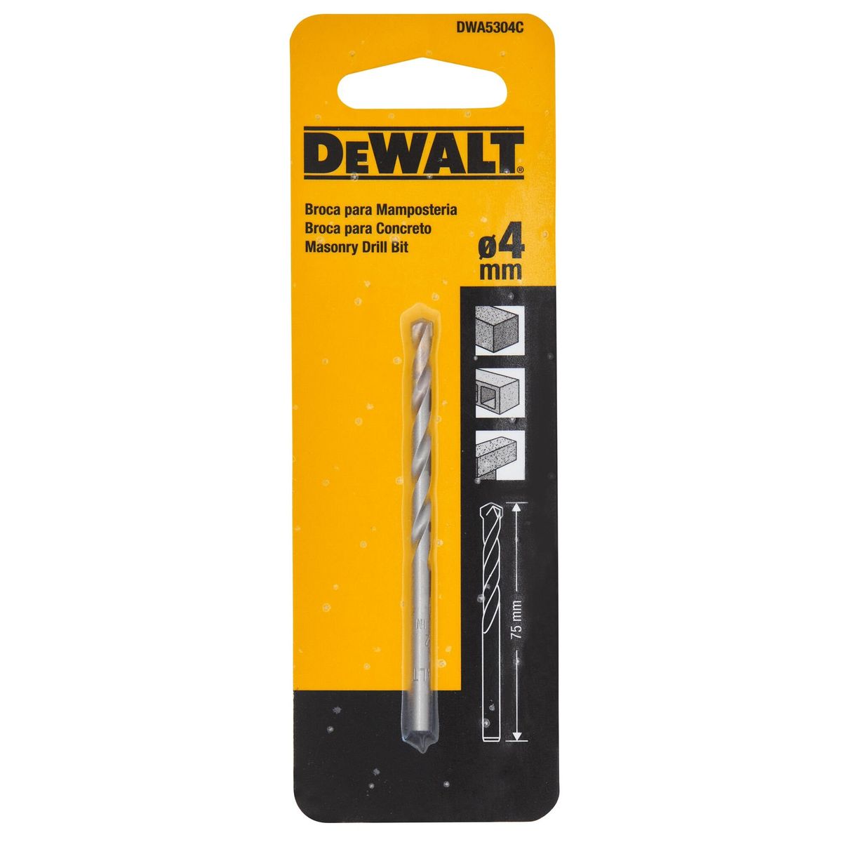 DEWALT - Broca de acero rápido multisuperficie 4mm DEWALT DWA5304C