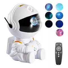 BITART - Lámpara Proyector Premium Astronauta con Luz LED RGB de Galaxia