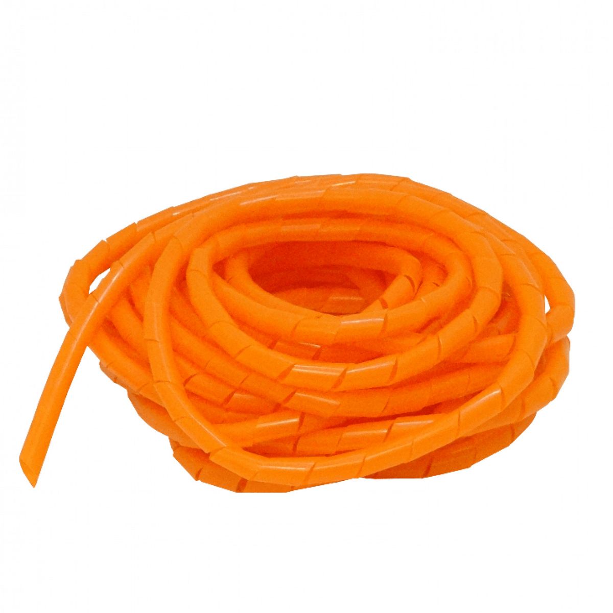 GENERICO - Espiral Ordena Cable PE Naranjo 12 Metros 12x15x0,85mm