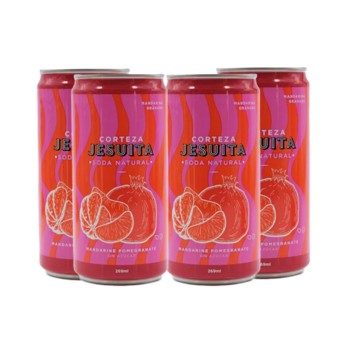 GENERICO - Soda Natural Mandarina Granada Corteza Jesuita x4