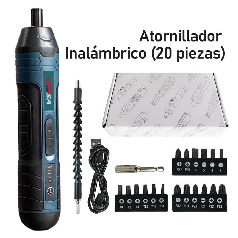 VERCI - Atornillador Inal 36v + 20 Acceled 4 Nivel Destornillador
