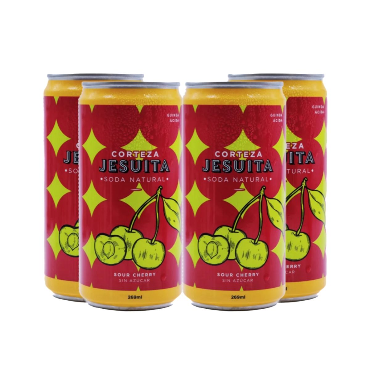 GENERICO - Soda Natural Sour Cherry Corteza Jesuita x4