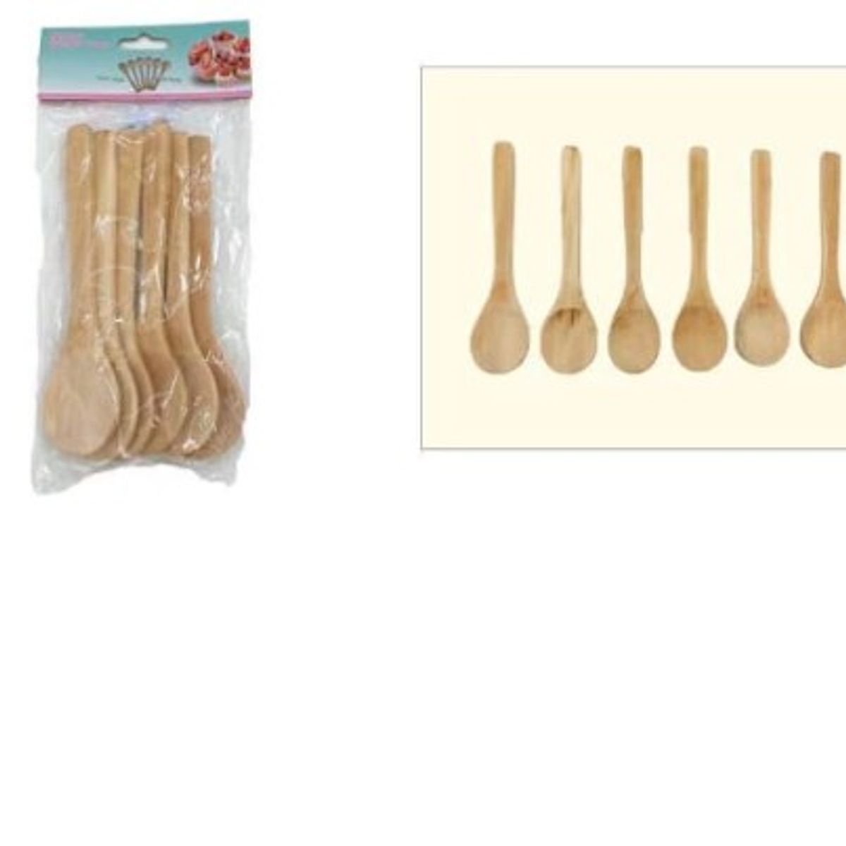 GENERICO - Cuchara De Madera 6 Piezas Cocina