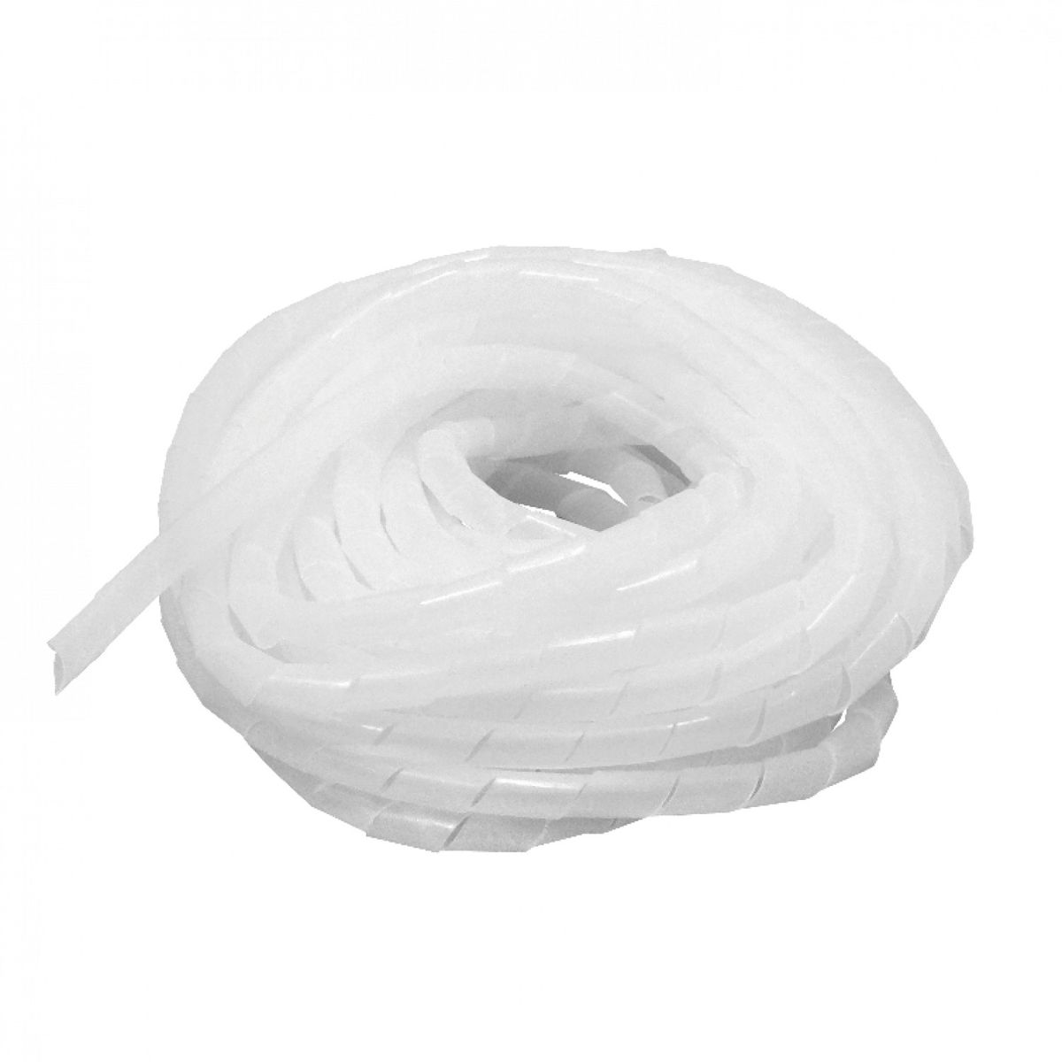 GENERICO - Espiral Ordena Cable PE Blanco 12 Metros 19x19,2x1,2mm