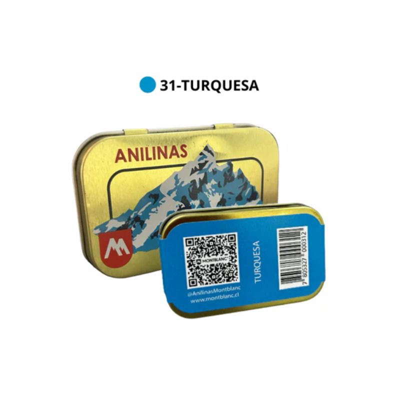 ANILINAS MONTBLANC - Anilinas Montblanc® Cajita Dorada Turquesa