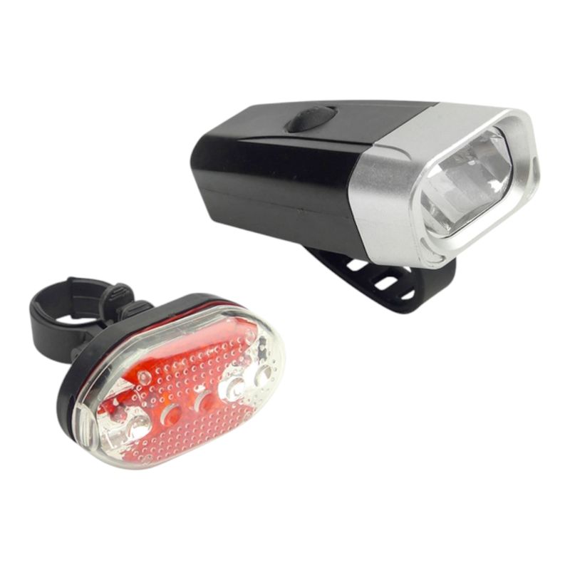 GENERICO - Kit Luces LED Delantera Y Trasera Para Bicicleta