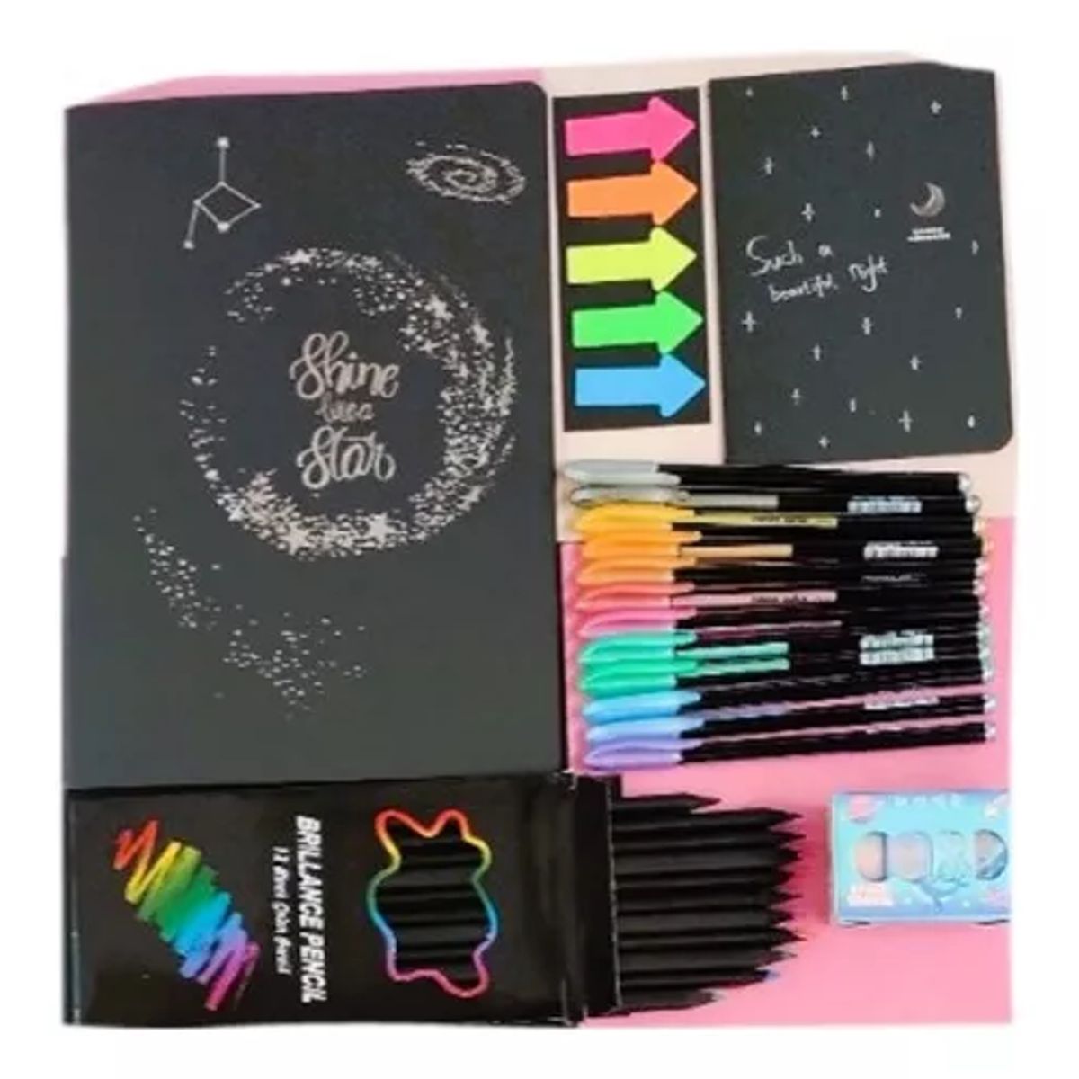 GENERICO - Pack Libretas Negras Ideal para Regalar o Regalar