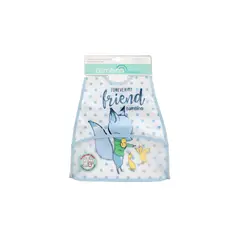 BAMBINO - Babero impermeable 100% PEVA Celeste