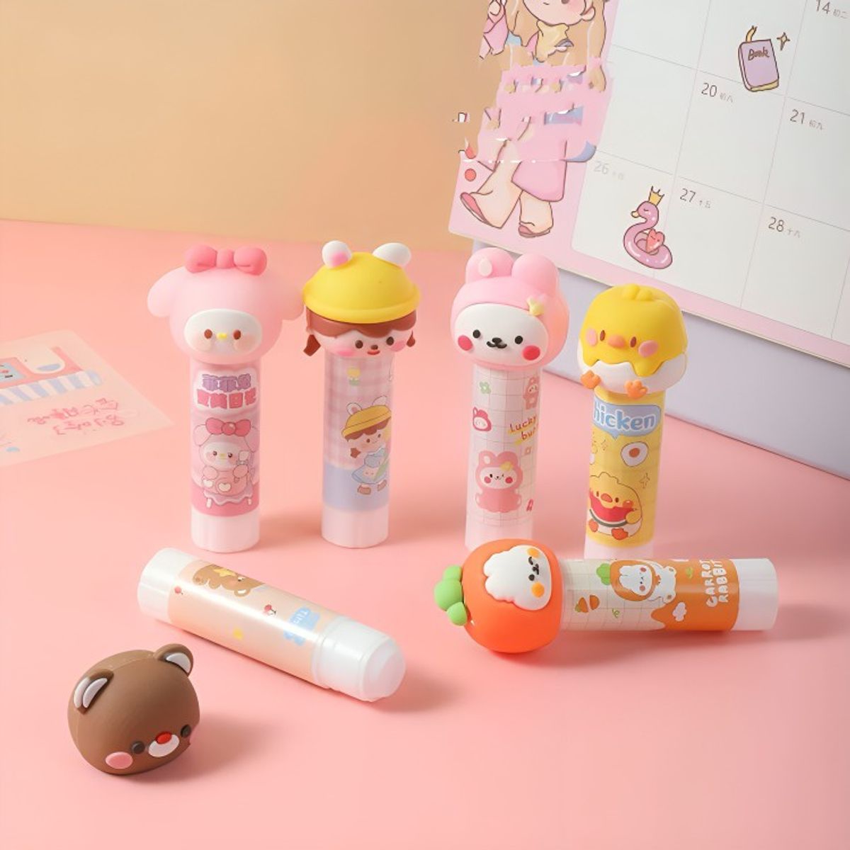 OEM - Pegamento Barra Stick Diseño Kawaii Surtido para Manualidades