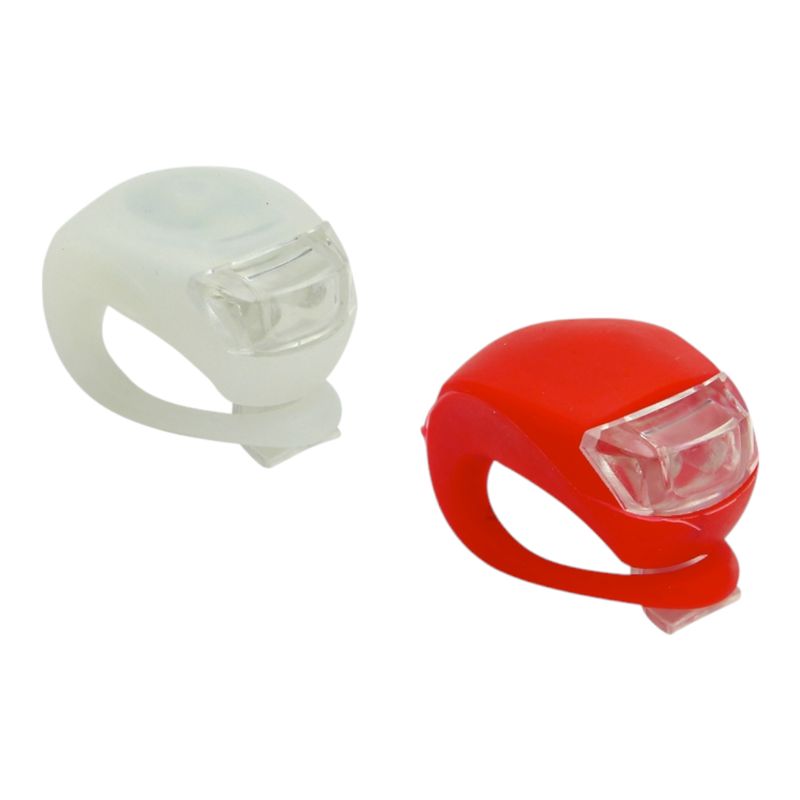 GENERICO - 6x Luces LED Para Bicicleta Roja Blanca En Blister