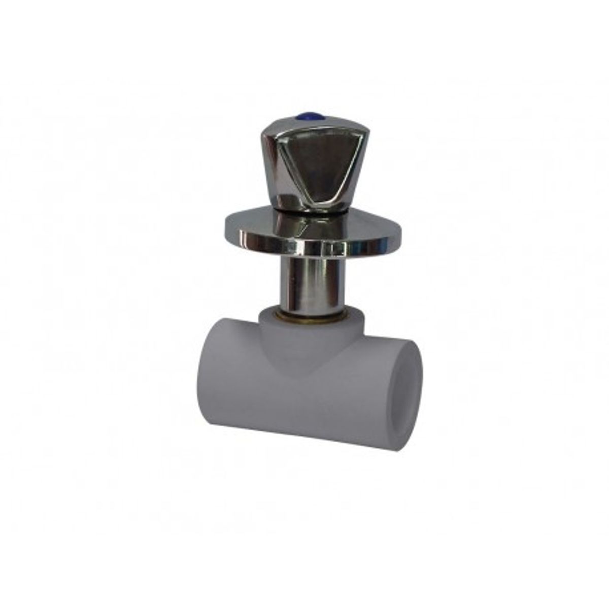 GENERICO - LLAVE PASO PPR CROMADA 25 MM VASTAGO 25