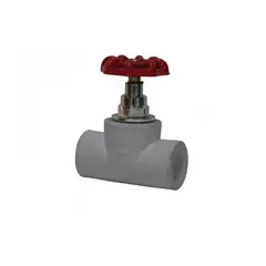 GENERICO - LLAVE PASO PPR METALICA MANILLA ROJA 25 MM