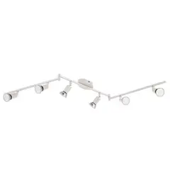EGLO - Foco Buzz-Led Acero Blanco GU10 6X28W Cod780456