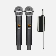 PHILCO - Set 2 Micrófonos Inalámbrico Recep Recargable Wm314