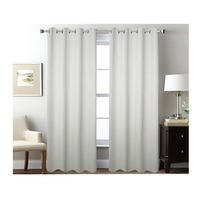 Cortina Opaca Tradicional Set 2 Paños 135 x 230 cm - Beige M767