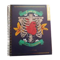 GENERICO - Cuaderno Medio Oficio 5 Mm 150 Hjs Frida Khalo Corazon