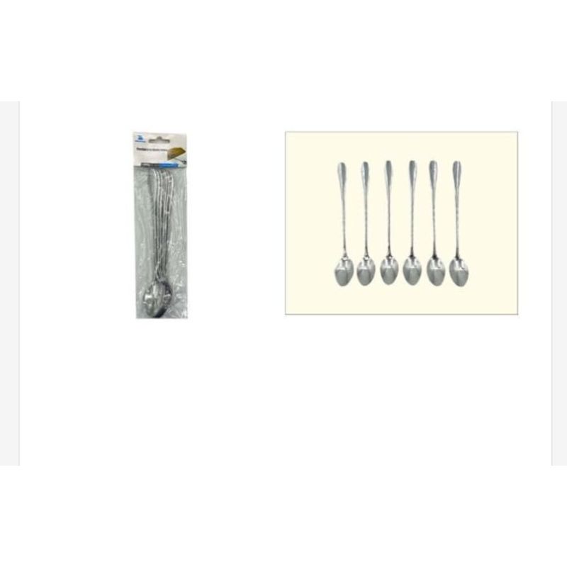 GENERICO - Juego De Cucharitas De Acero Inoxidable 6 Piezas