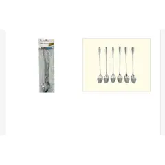 GENERICO - Juego De Cucharitas De Acero Inoxidable 6 Piezas