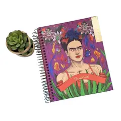GENERICO - Cuaderno Medio Oficio 5 Mm 150 Hjs Frida Khalo Flores