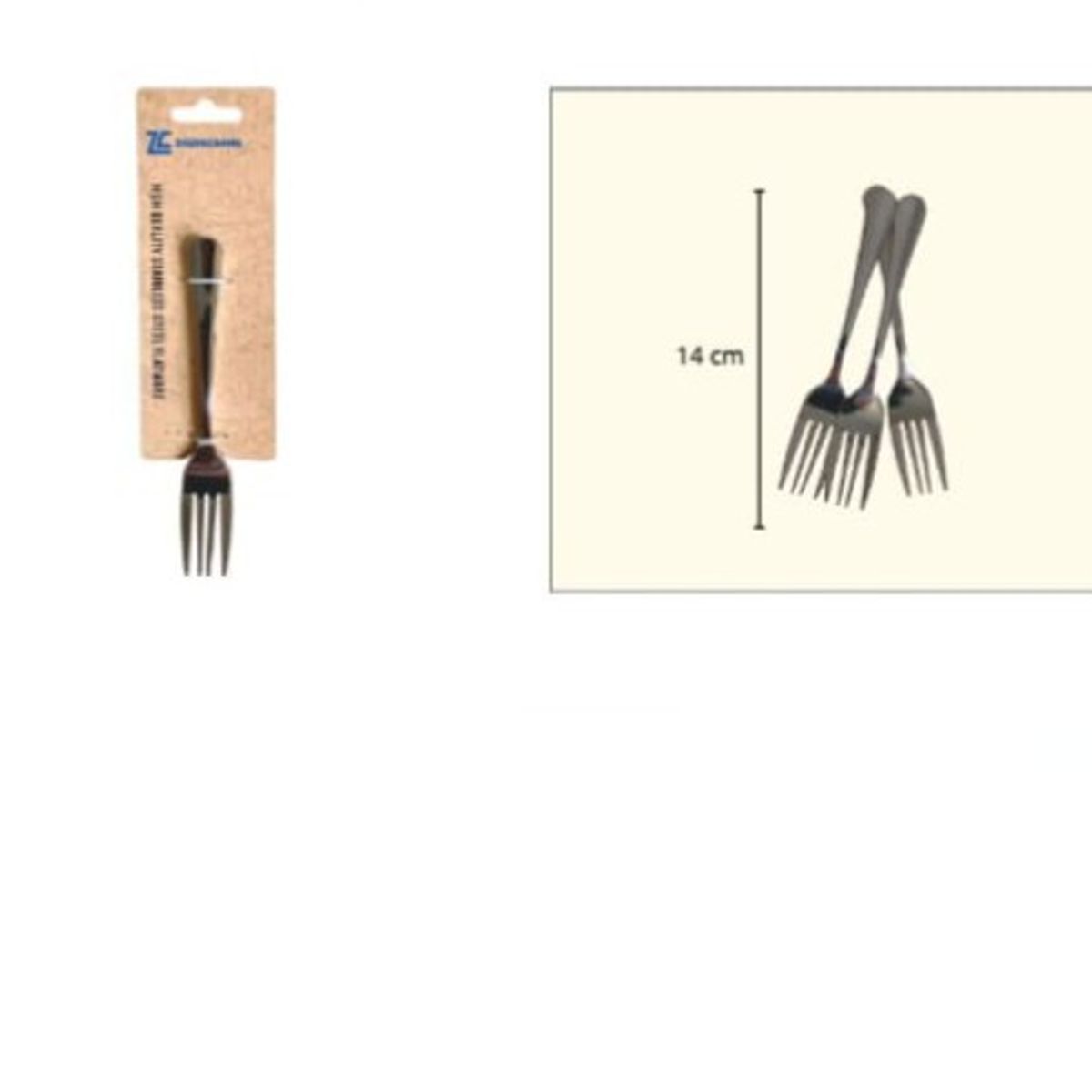 GENERICO - Tenedores De Acero Inoxidable 3 Piezas 14 Cm
