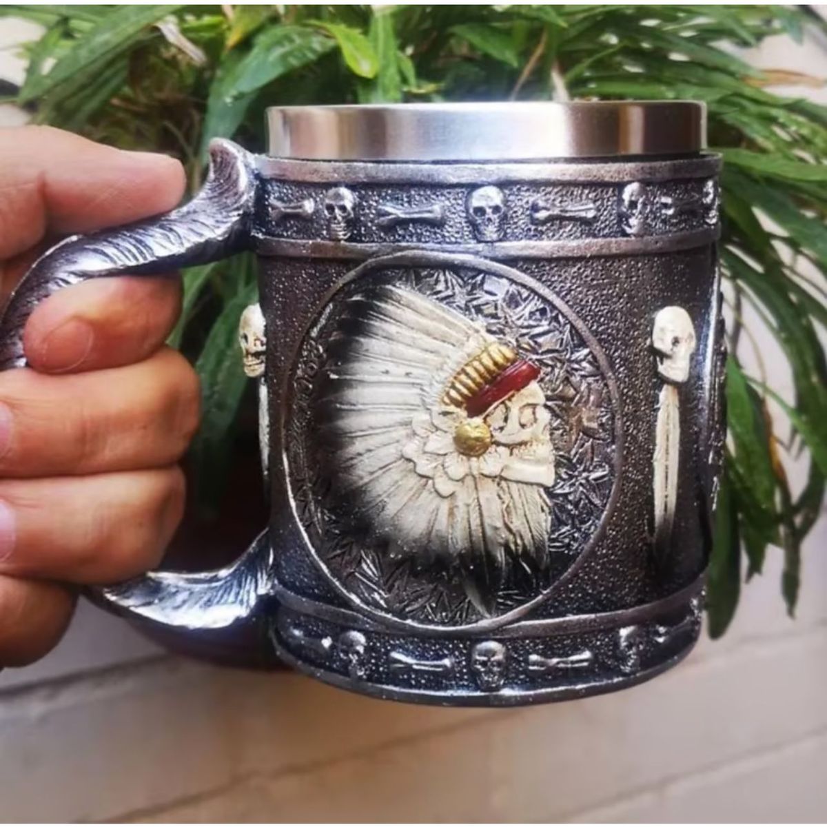 GENERICO - TAZON CALAVERA APACHE  INOX RESINA FY27