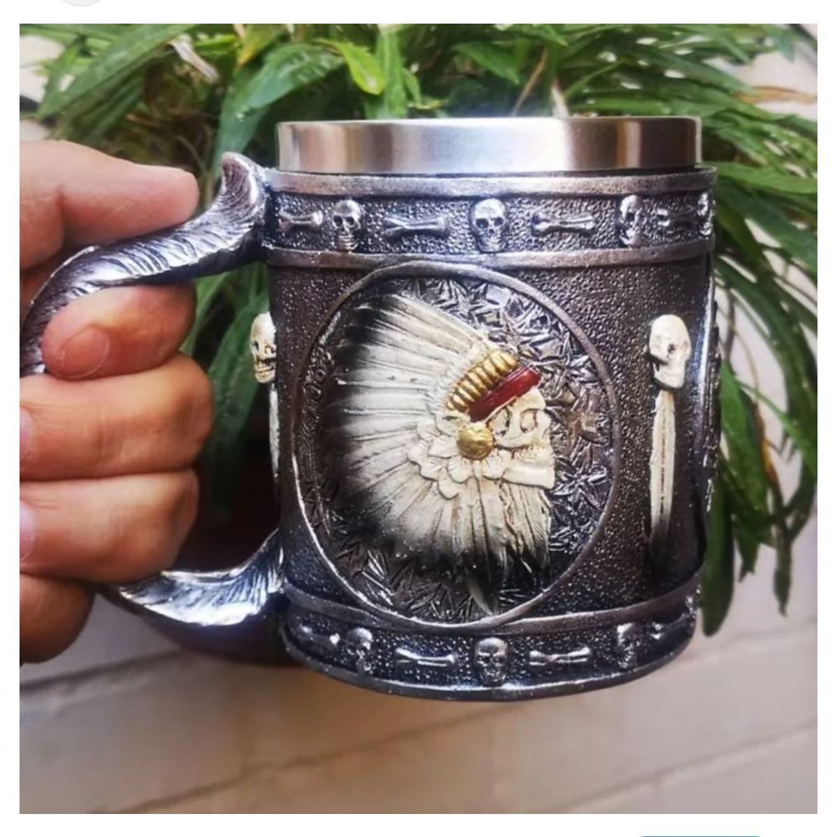 GENERICO - TAZON CALAVERA APACHE  INOX RESINA FY27