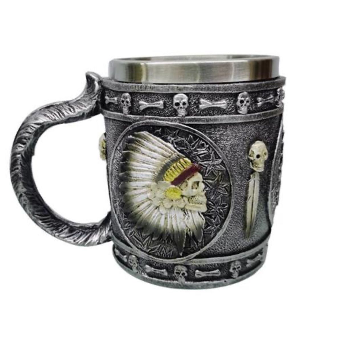 GENERICO - TAZON CALAVERA APACHE  INOX RESINA FY27