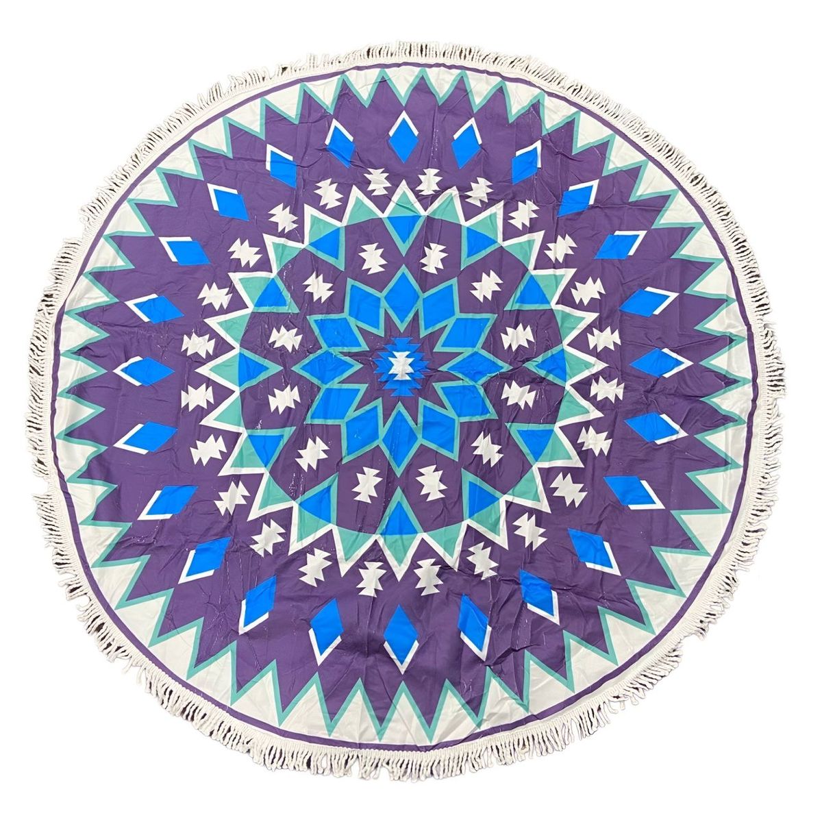 GENERICO - Toalla Manta redonda playera con diseño azul