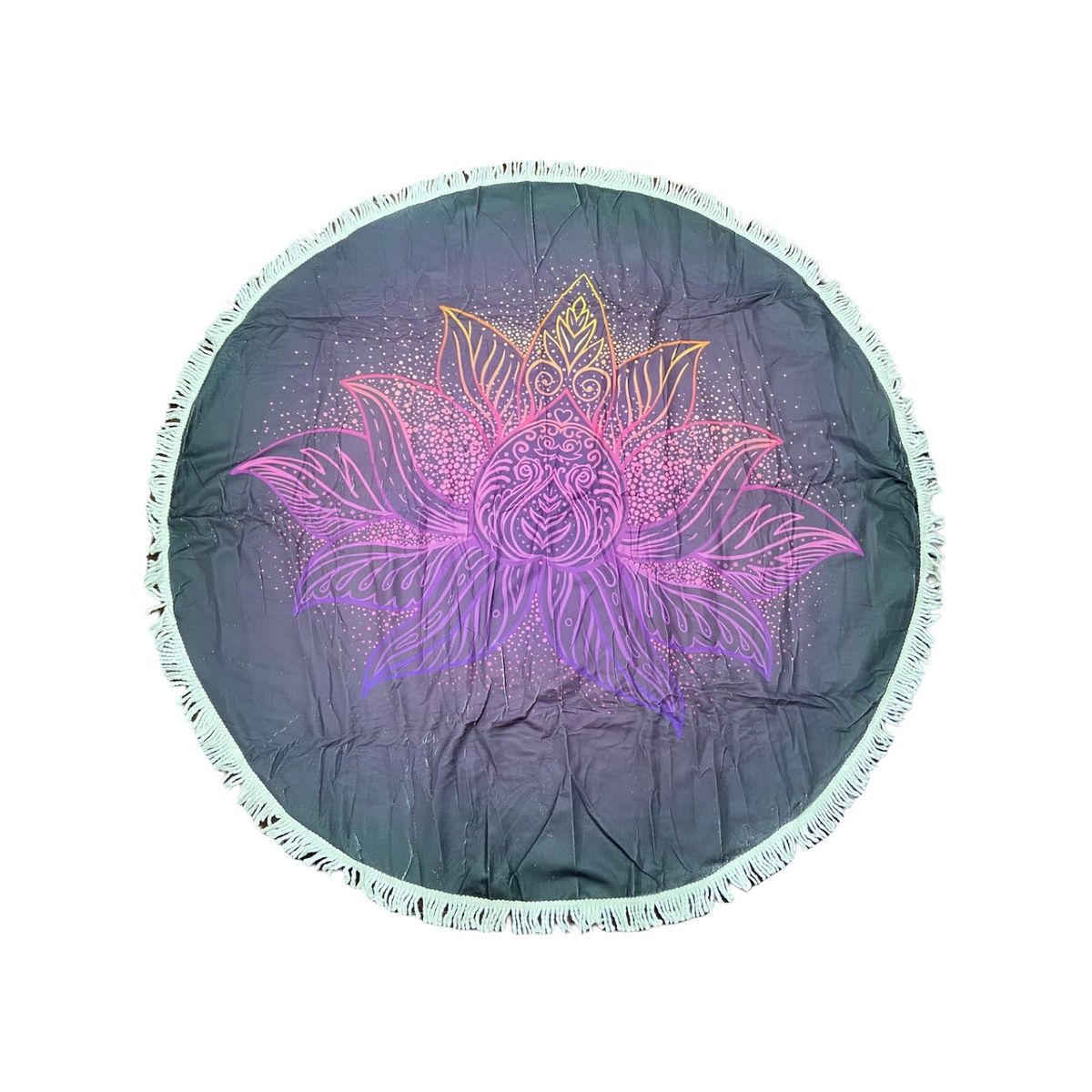 GENERICO - Toalla Manta redonda playera con diseño flor