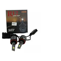 GENERICO - Kit Luces Turbo Led R12. 280w 28.000 Lm Reales Con Canbus. Conector H7