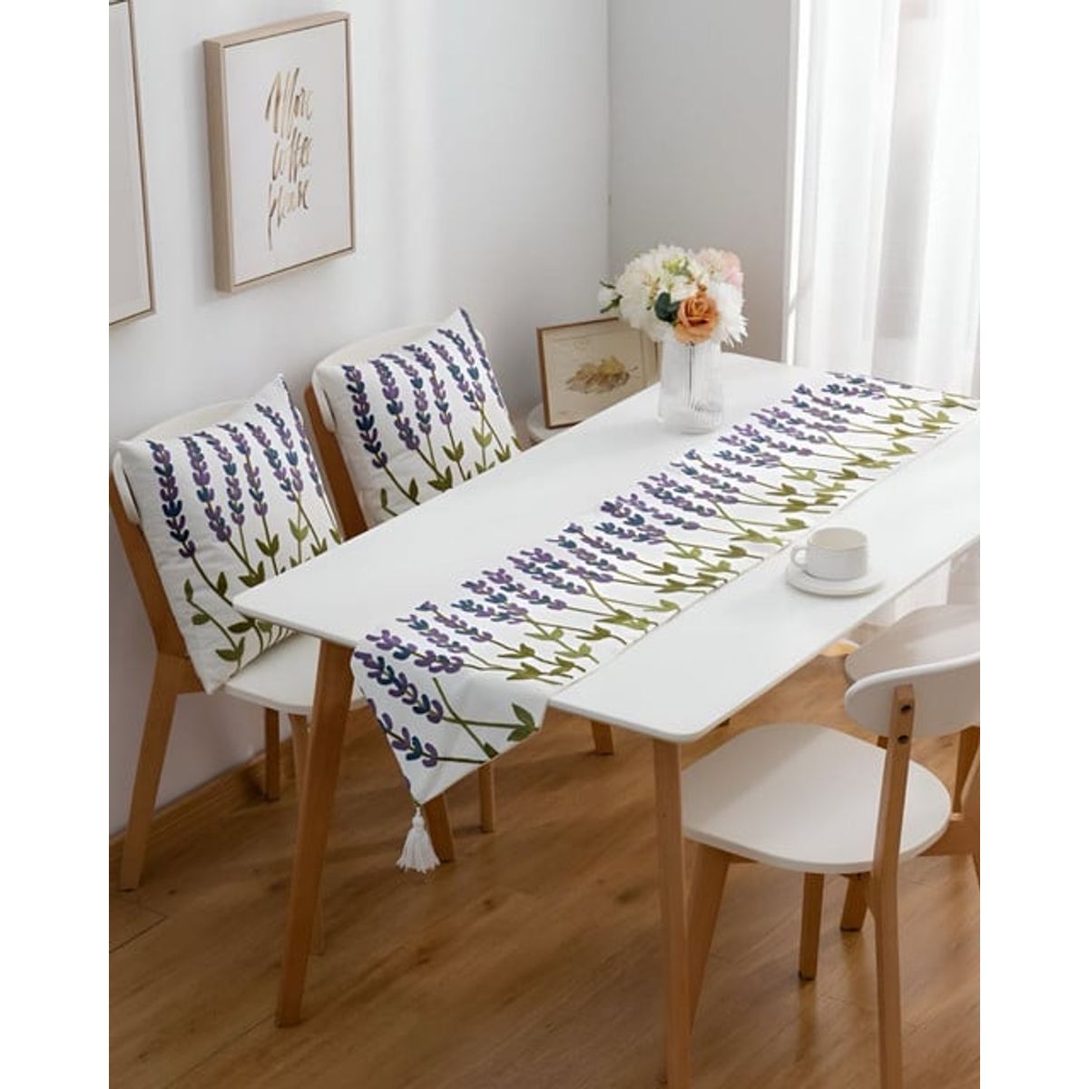 GENERICO - Camino de mesa bordado 33x180 cm