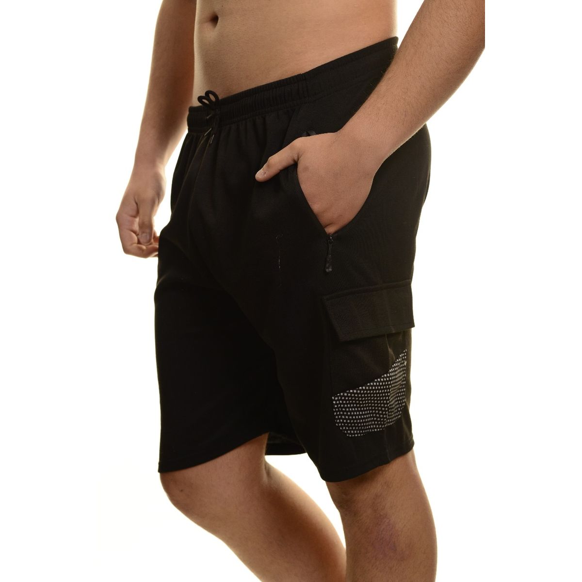 LIKE SHOP - Short Deportivo Cargo Hombre Bolsillos Cierre 7006