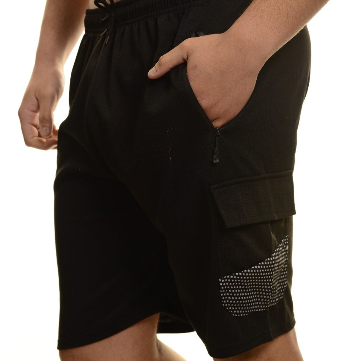 LIKE SHOP - Short Deportivo Cargo Hombre Bolsillos Cierre 7006