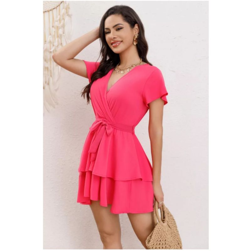 MPROPIA - Enterito Corto Mini Vestido Short Verano Casual Eventos 341