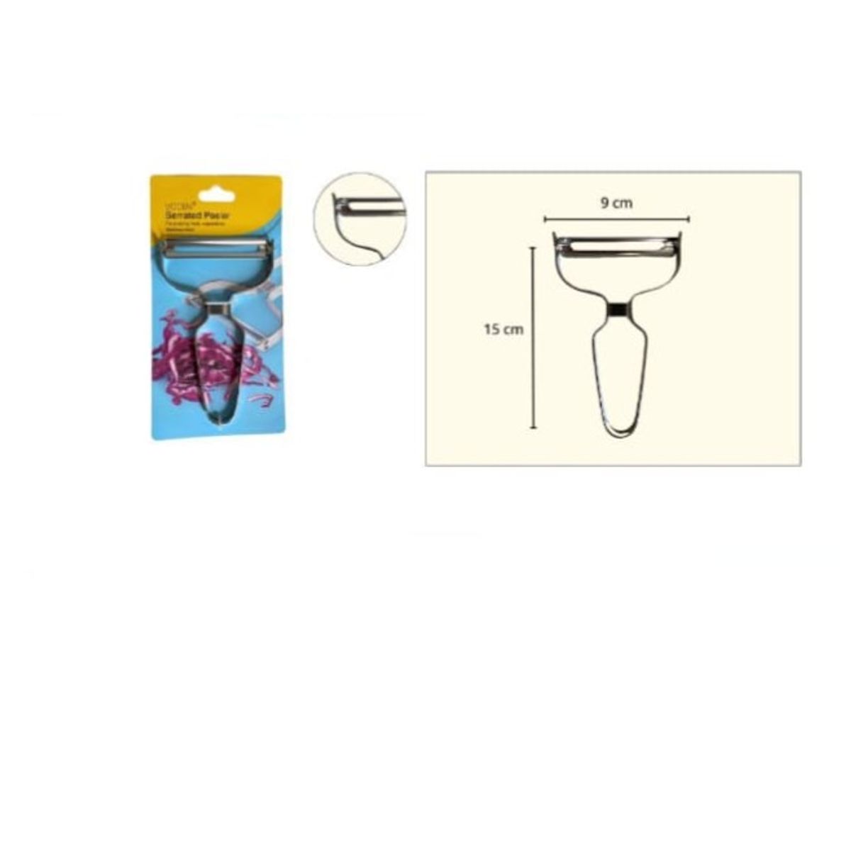 GENERICO - Rallador Pelador De Cebollas Cocina