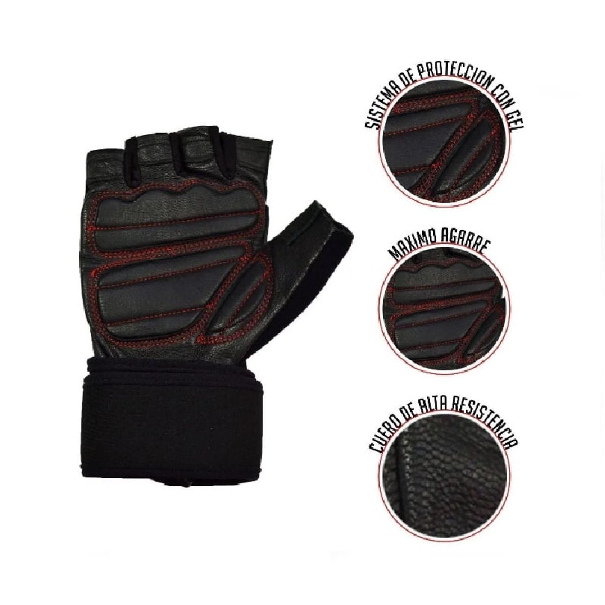 K6 FITNESS - Guante Fitness K6 Ice Border Par