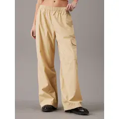CALVIN KLEIN - Pantalon Cotton Utility Cargo Beige