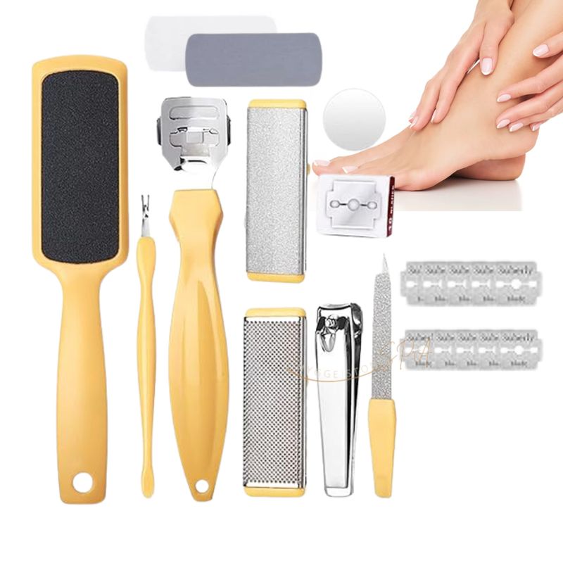 GENERICO - Set Pedicure Cuidado De Pies Y Callos 10 Pcs