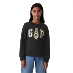 GAP - Polerón Logo Sin Cierre Niña Gris