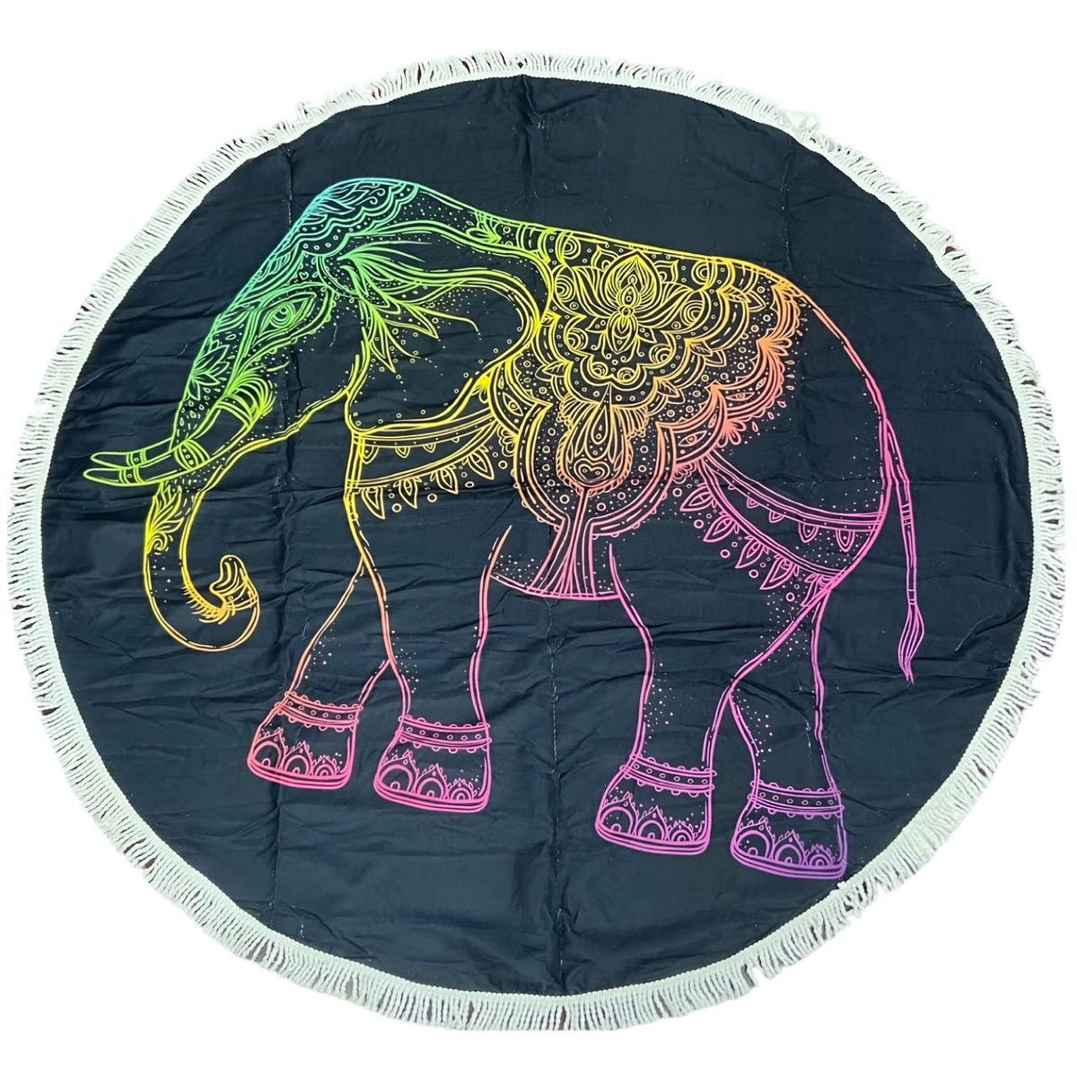 GENERICO - Toalla Manta redonda playera con diseño elefante