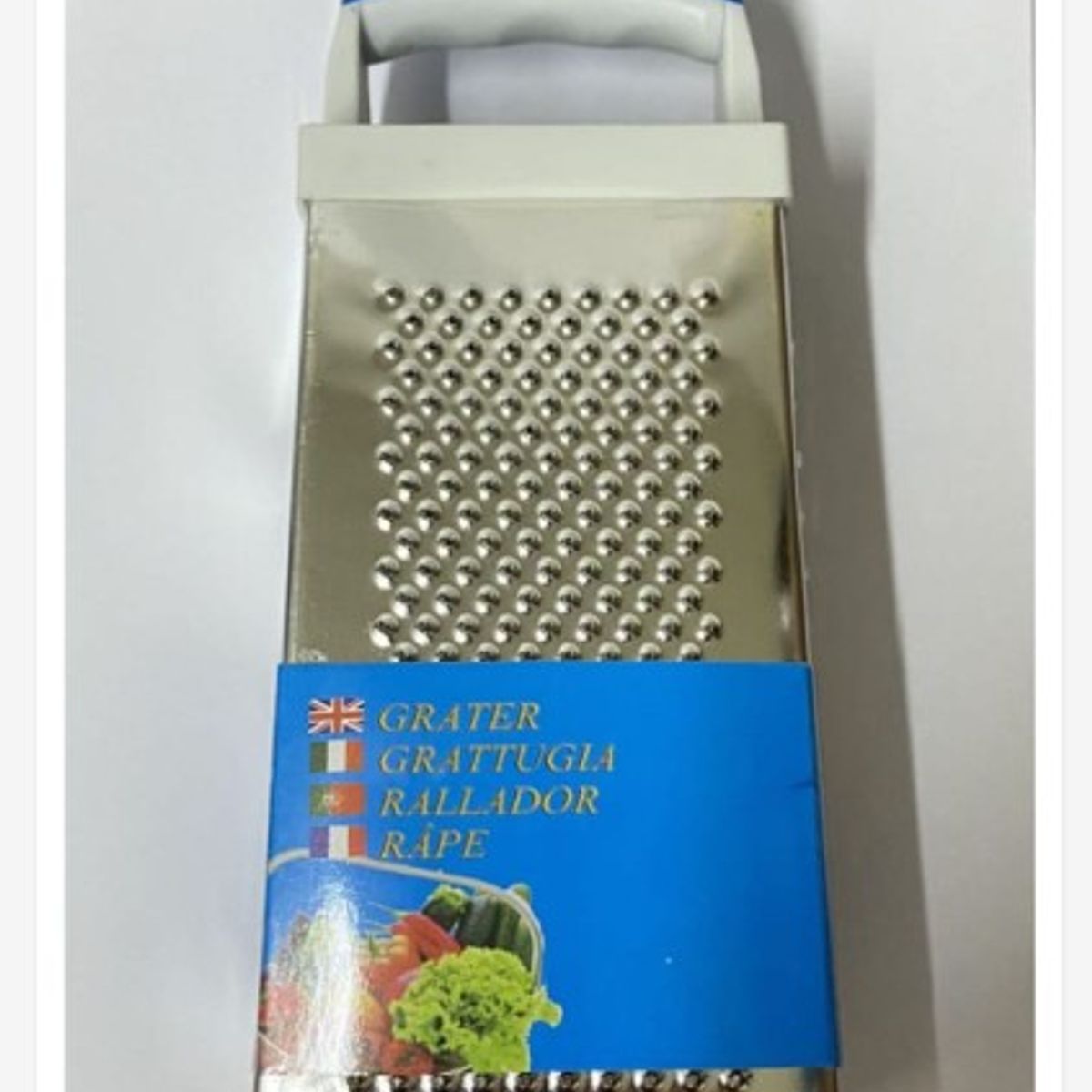 GENERICO - Rallador Mediano De Verduras Y Queso Acero