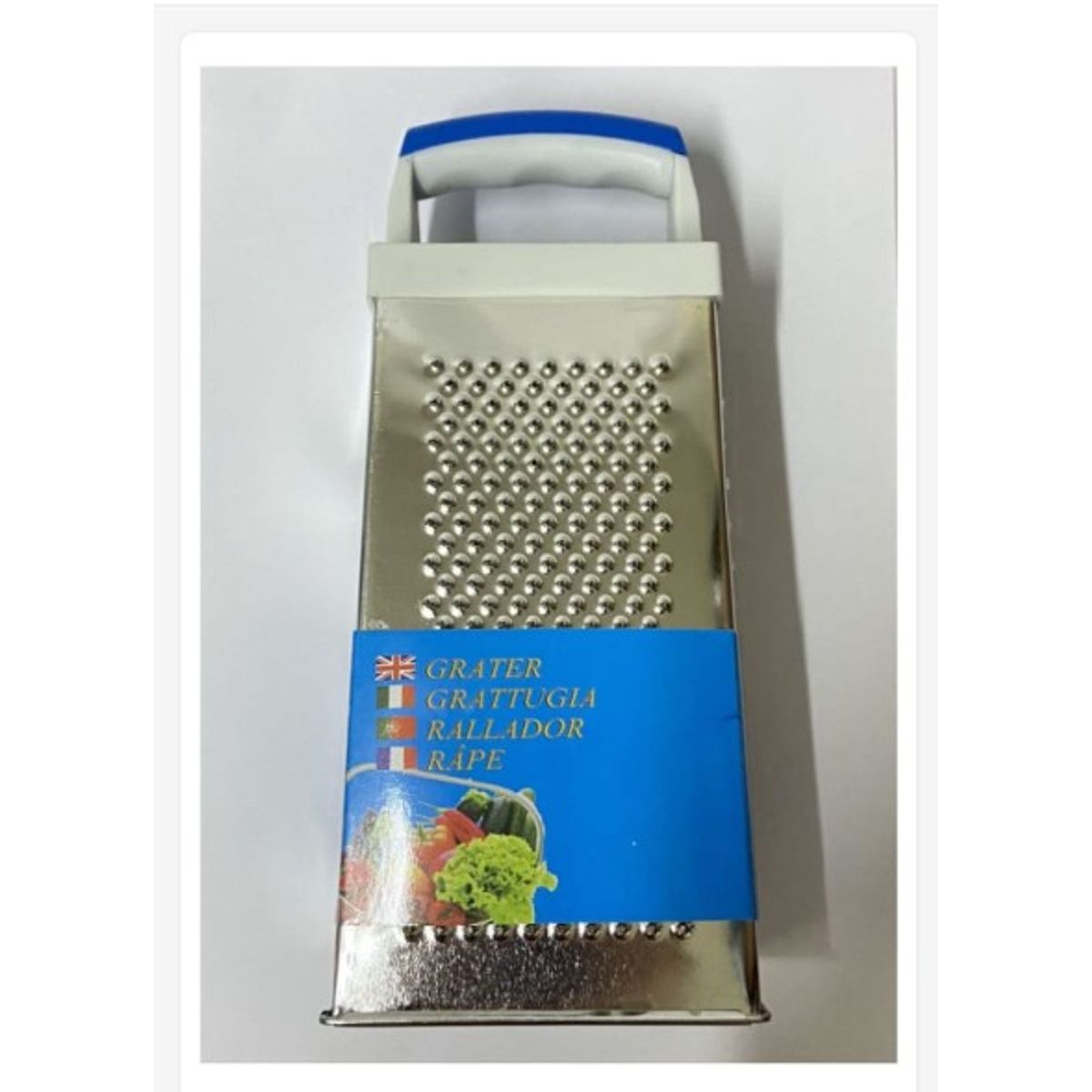 GENERICO - Rallador Mediano De Verduras Y Queso Acero