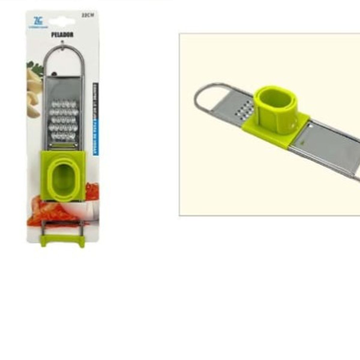 GENERICO - Pelador Rallador De Verduras Acero Inoxidable