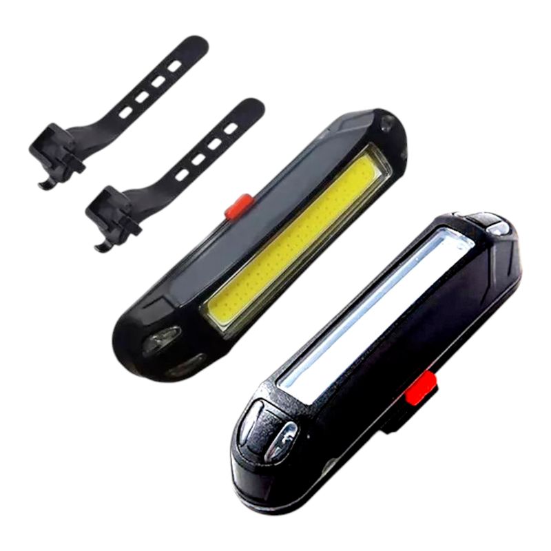 GENERICO - Set De Luz Para Bicicleta Delantera Y Trasera LED Recargable