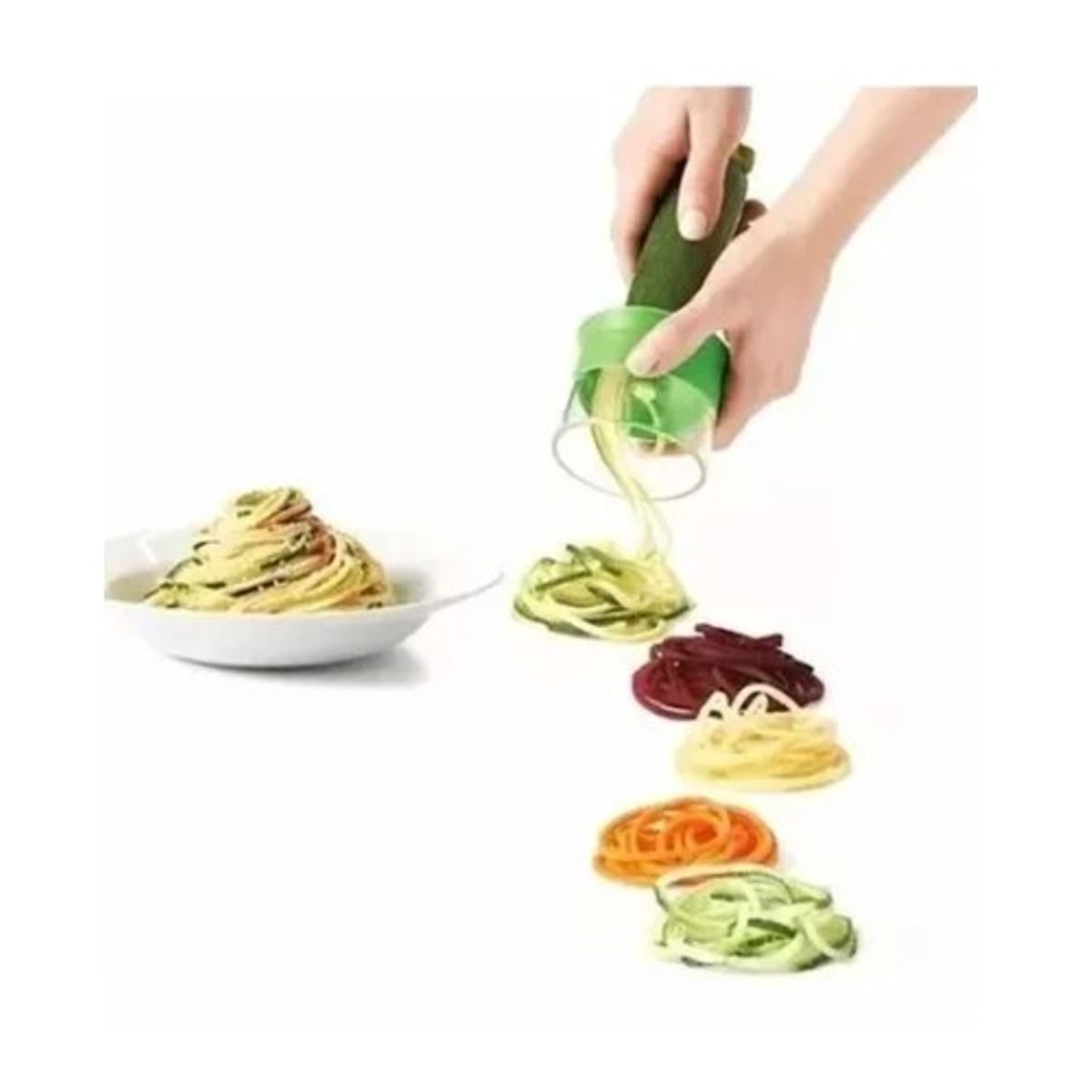 GENERICO - Cortador Rallador De Verduras Juliana En Espiral Tallarines