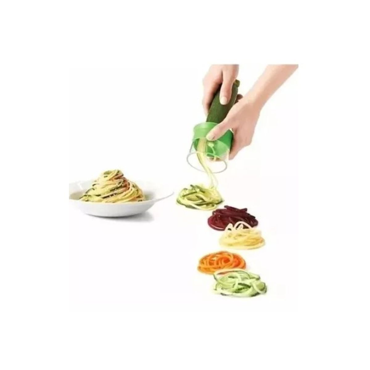 GENERICO - Cortador Rallador De Verduras Juliana En Espiral Tallarines